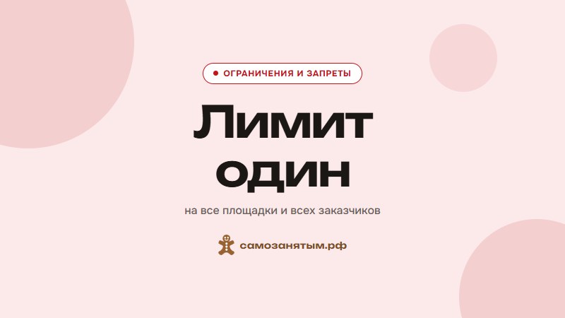 Лимит один — на все площадки и всех заказчиков