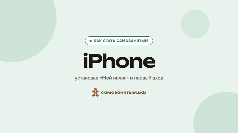 iPhone — установка «Мой налог» и первый вход
