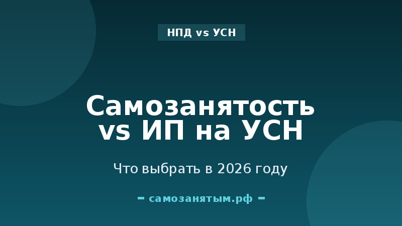 Самозанятость vs ИП на УСН: что выбрать в 2026 году
